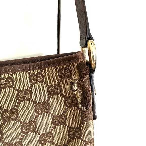 Gucci Abbey Messenger Brown Monogram Shoulder/Crossbody Bag - Picture 4 of 15